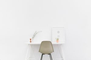 A minimalist desk